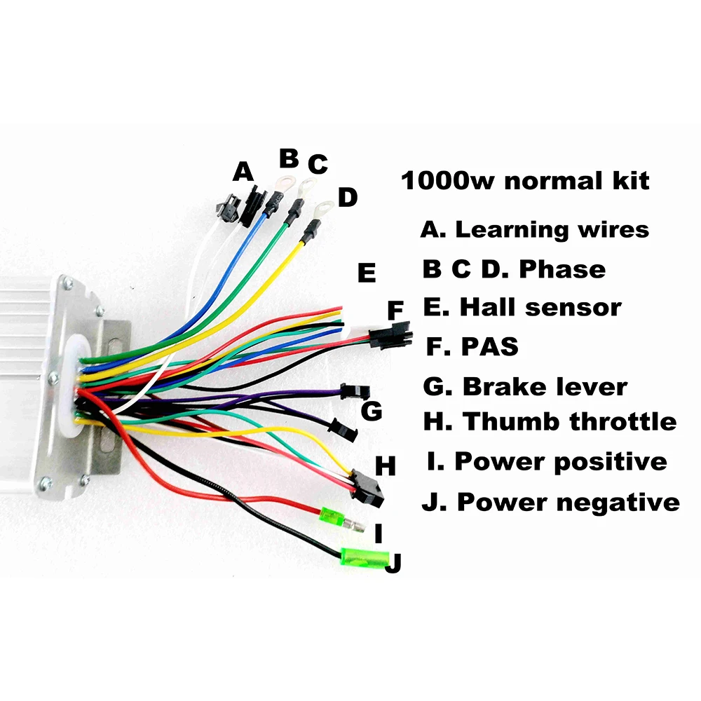 

26x1.75'' Electric Bike Conversion Kit 1000W 48V Powerful Ebike Rear Wheel Brushless Controller Hub Electric Motor Wheel Kit