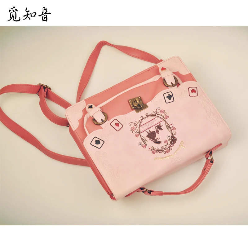 2019 Алиса в стране чудес сумки через плечо топорные Женские винтажные