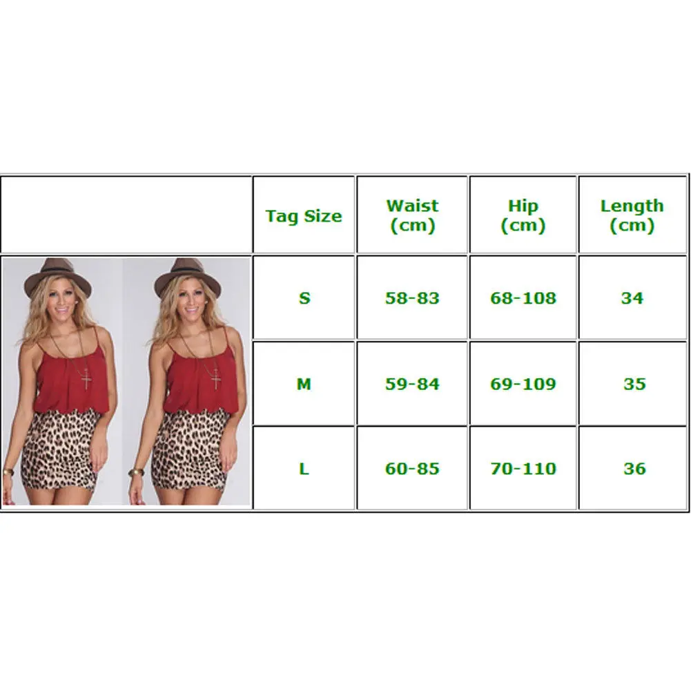 Новая модная женская короткая юбка с леопардовым принтом облегающая мини