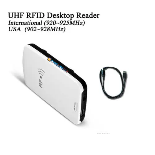 

Портативный USB UHF RFID настольный считыватель GEN2, записывающее устройство, идентификация бирок, интегрированный считыватель