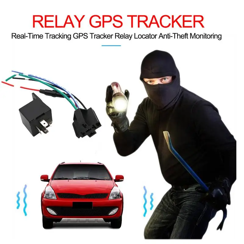 Car Motorcycle Accessories Universal Real-Time Tracking GPS Tracker Relay Locator Anti-Theft Monitoring | Автомобили и мотоциклы
