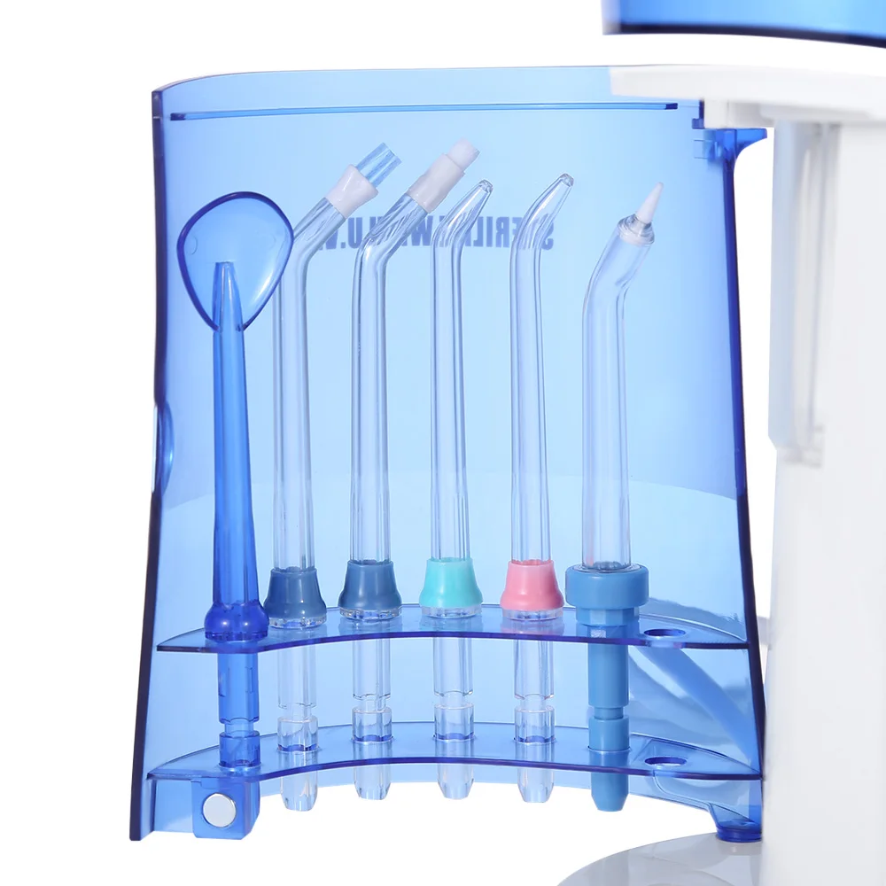 Gustala Professional Dental Oral Irrigator Flosser Water Jet Care Teeth Cleaner 7 Tips 600ml High-Volume | Красота и здоровье