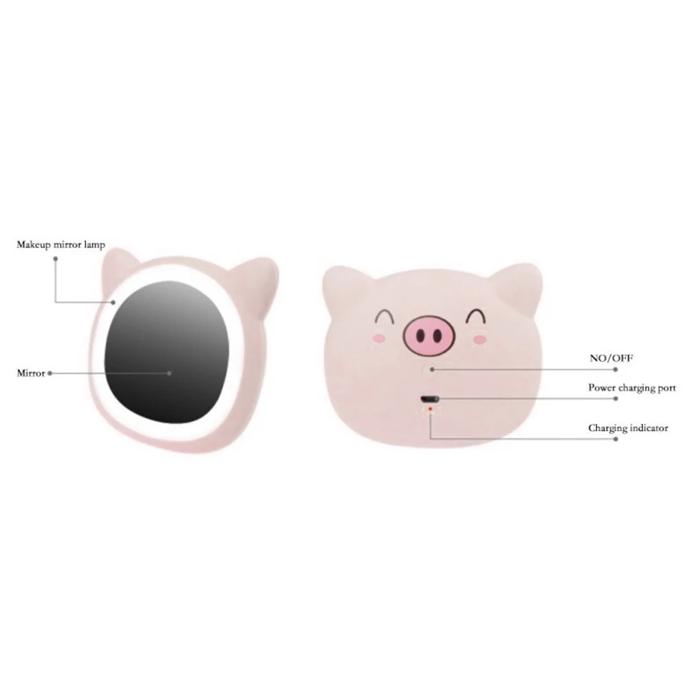 Зеркало для макияжа косметическое зеркало 10LED свет косметический ручной