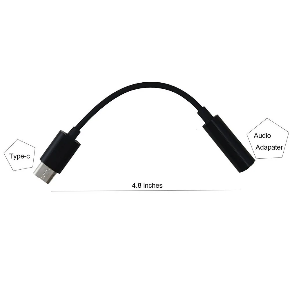 USB Type C To 3.5mm Audio Adapter Type-C to Aux Cable Headphone Jack for Google Pixel 2 HTC U11 Huawei Mate 10 Pro |
