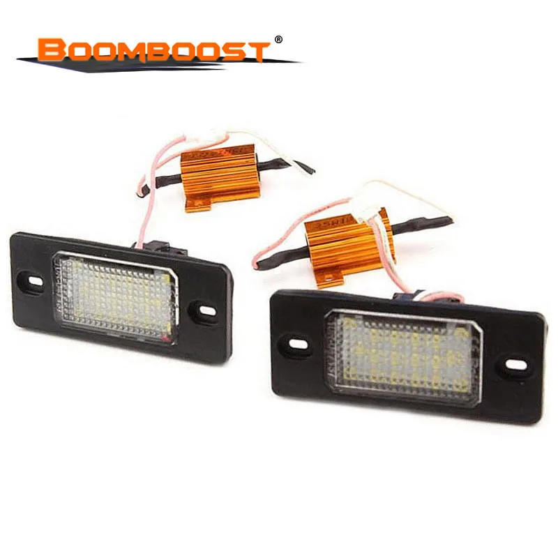 18Leds License Plate Lights Number Light For Porsche Cayenne 2PCS VW Touareg/Passat/Golf 5 5D touring SMD3528 | Автомобили и