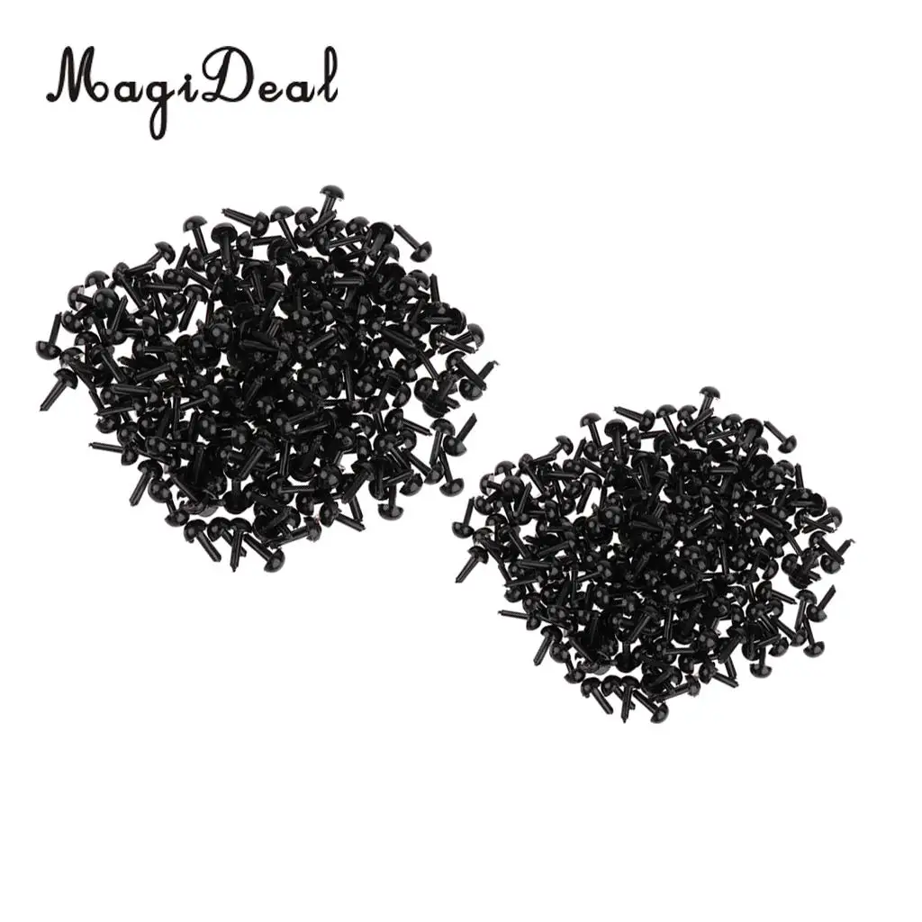 

400 штук Пластик Безопасность глаза ремесла для куклы Мягкие плюшевые игрушки для животных Мягкая игрушка "сделай сам" для изготовления аксе...