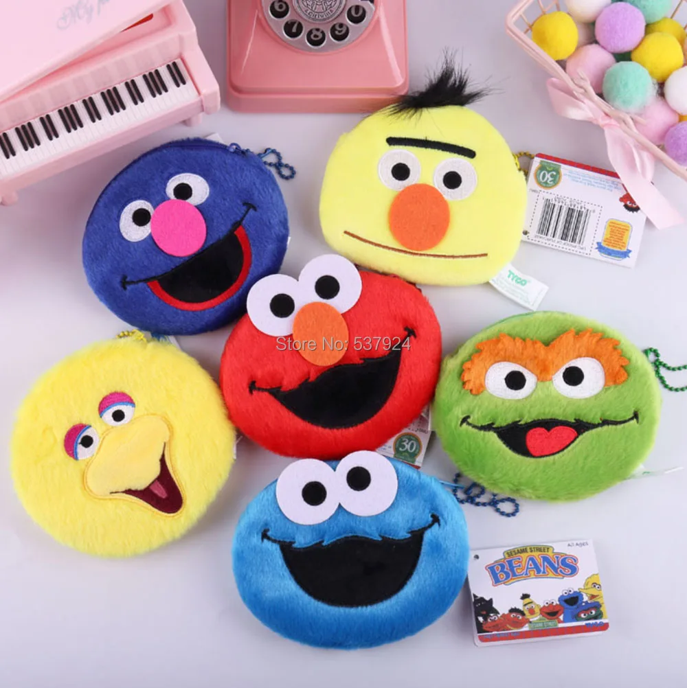 Новинка 6 стилей печенье с кунжутом Элмо Берт большая птица жучер Оскар 14 см * 10