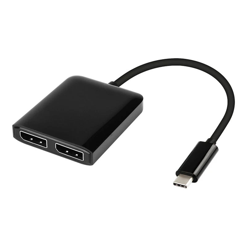 USB C на двойной адаптер для дисплея 3 1 type C/Thunderbolt Displayport DP 4K 30Hz MST концентратор| |