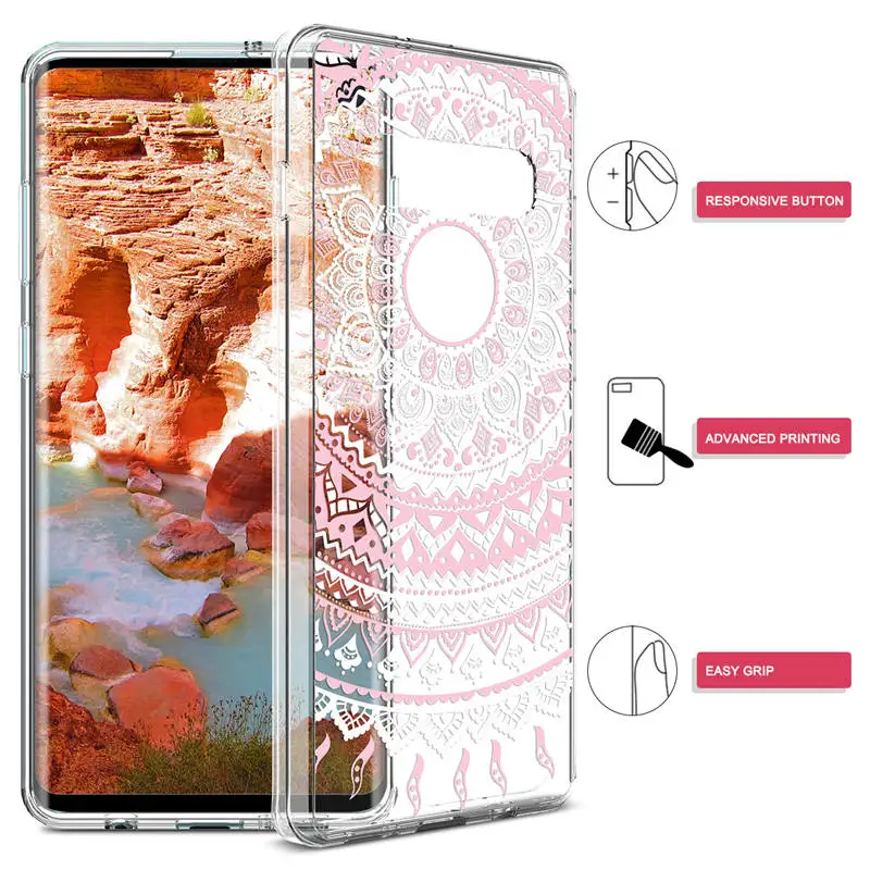 Футляр для samsung Galaxy S10 Lite чехол плюс крышка цветы дурмана Жесткий ПК Мягкий край