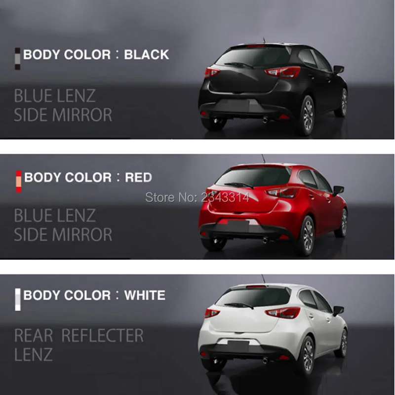 Для Mazda 2 Demio 2016 2017 2018 ABS лампа заднего противотуманного фонаря бампер век бровь