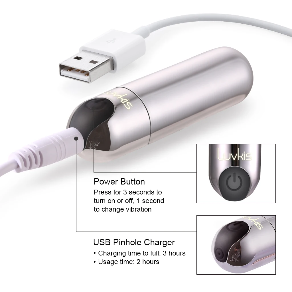 Luvkis мини Мощный дизайн пальца Пуля Вибраторы Секс игрушки для женщин USB зарядка