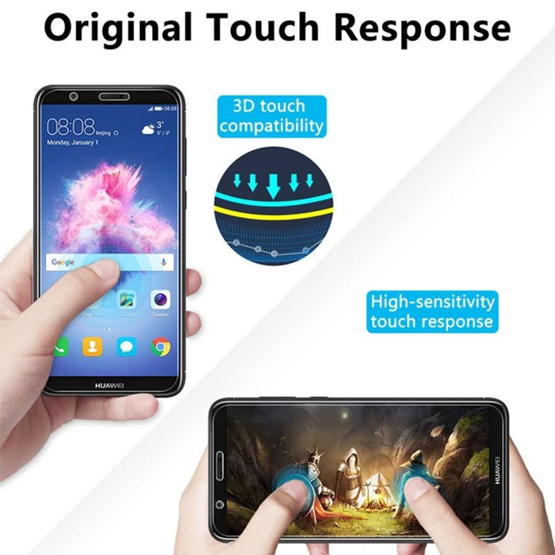 Закаленное стекло 9H для Huawei Y5 ii Y6 Pro 2017 Y3 2018 Y7 Prime Защита экрана P Smart Plus Y6ii ii|Защитные
