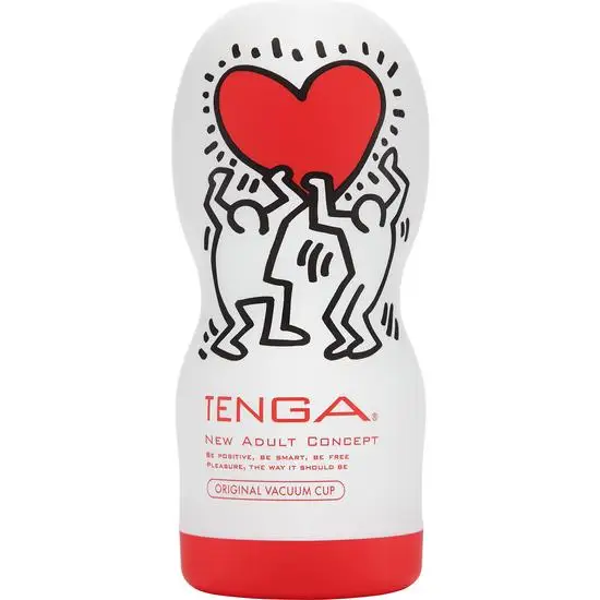 Tenga Кит Харинг Глубокая глотка одноразовые смазкой Форма песочные часы отличным