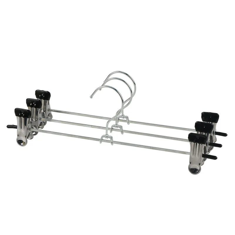 Metal Stainless Steel Pants And Trousers Rack Clothes Hanger Household Non-slip Skirt Clip | Дом и сад