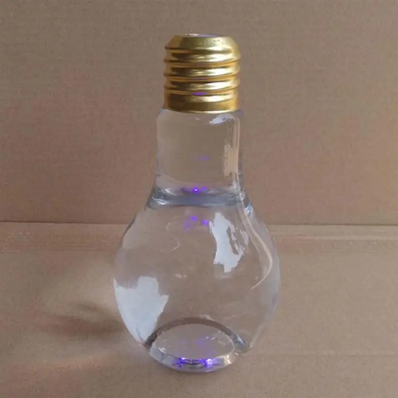 500 мл легкое стекло в форме лампочки бутылка Новинка питьевые очки для вечеринок