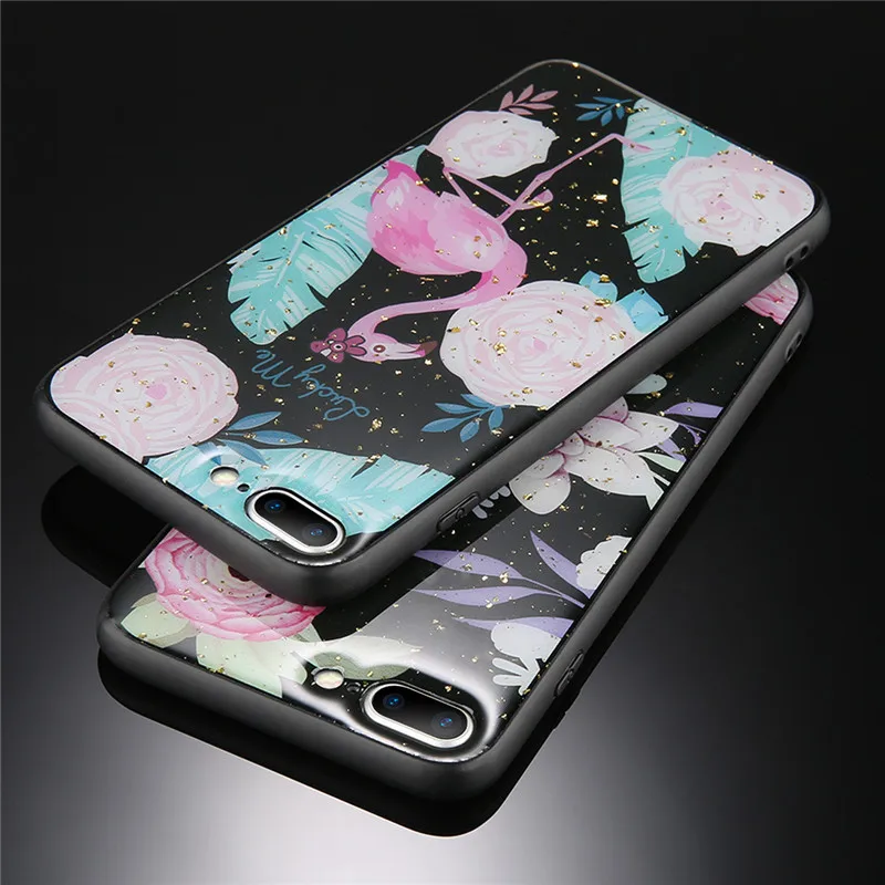 Lovebay Fashion Flamingo Phone Case For iPhone X 6 6S 7 8 Plus TPU Shell 3D Flower Pattern Back Cover Coque XS MAX XR |