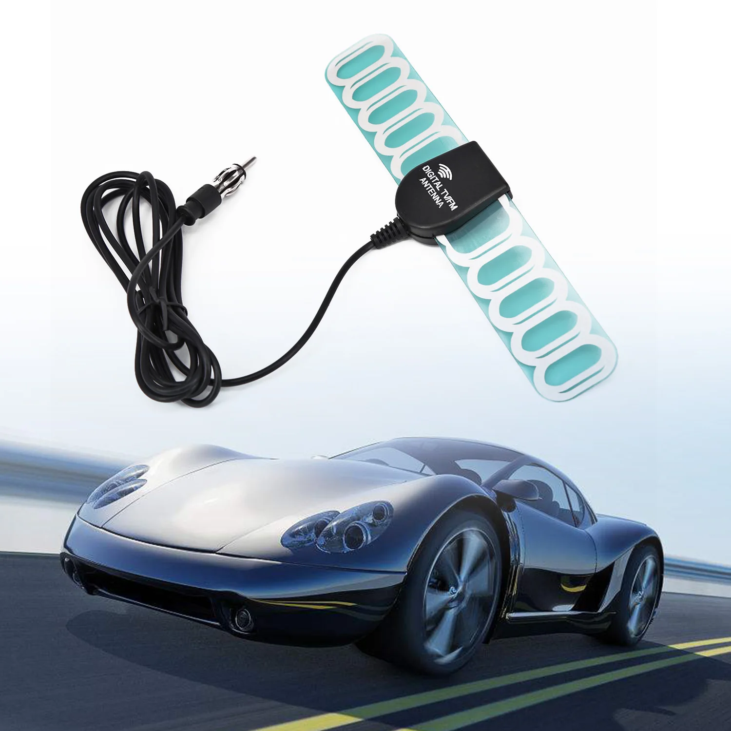 Автомобильная внутренняя автомобильная антенна FM радиосигнал усиленная