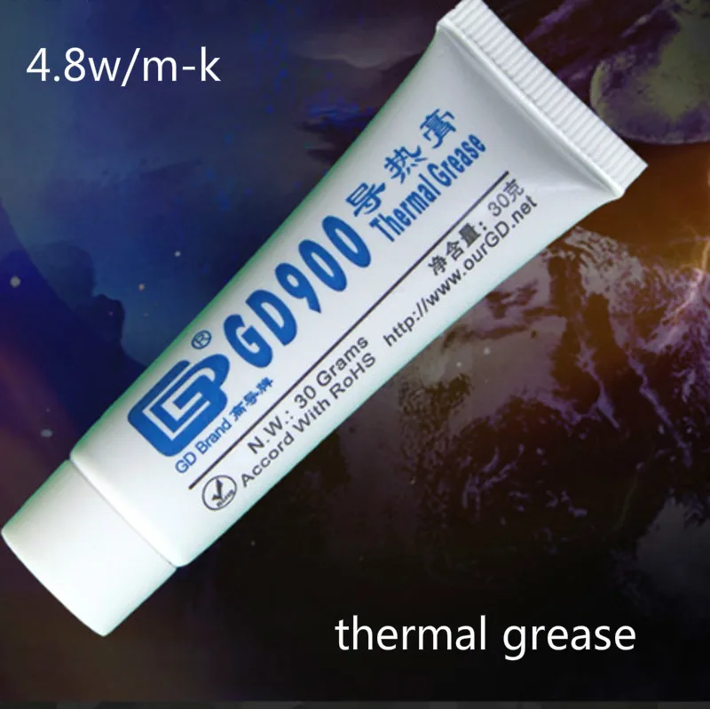 X1pcs GD900 30g тепловая смазка серый процессор чип радиатор паста проводящая нано