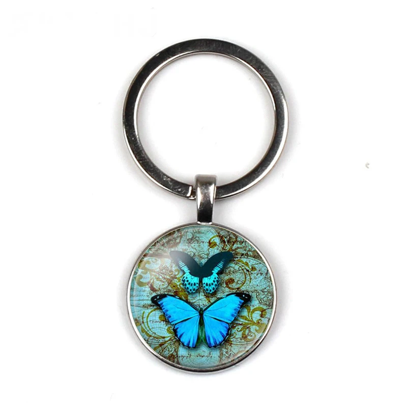 Пентаграмма шаблон стеклянный брелок жизнь дерево ручной работы семейная