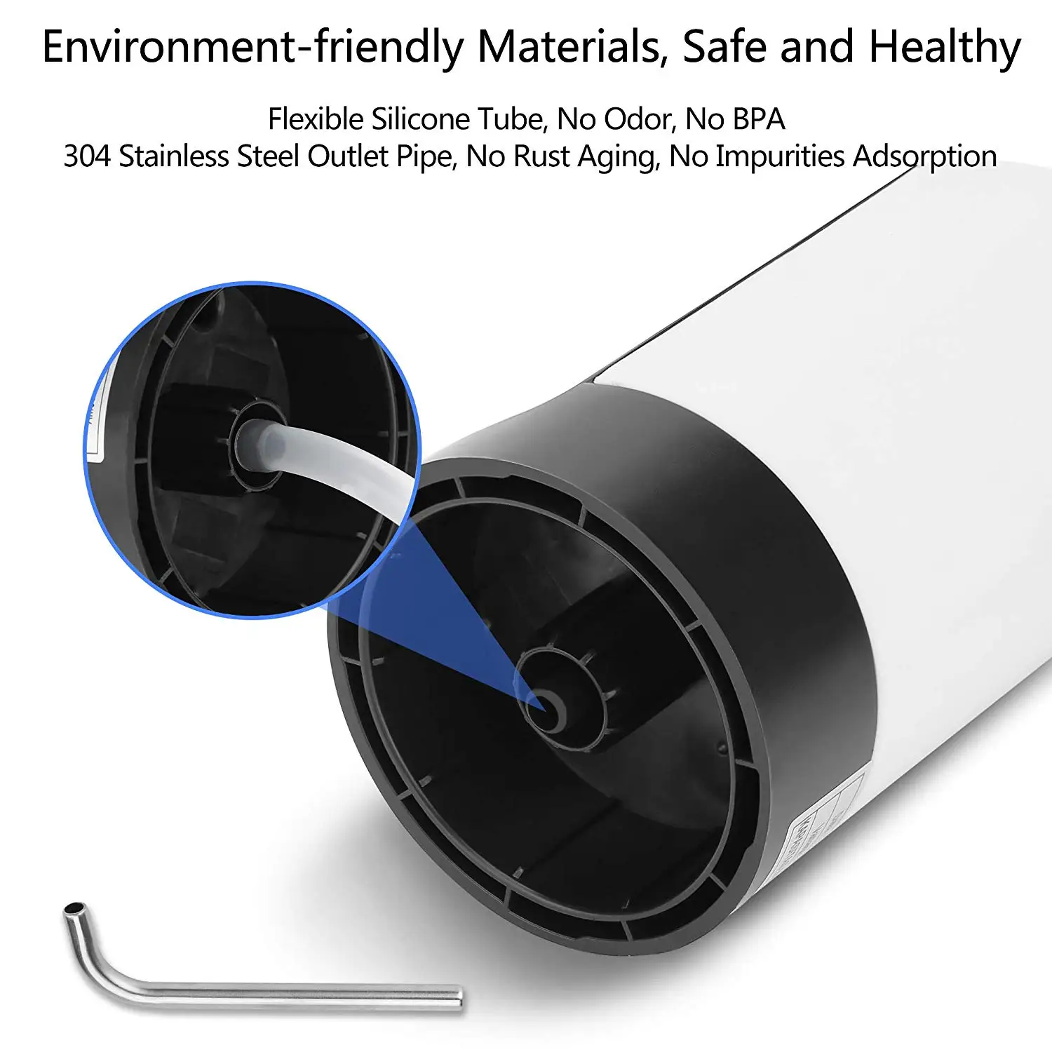 Water Bottle Pump USB Charging Automatic Drinking Portable Electric Dispenser Switch for Universa | Бытовая техника