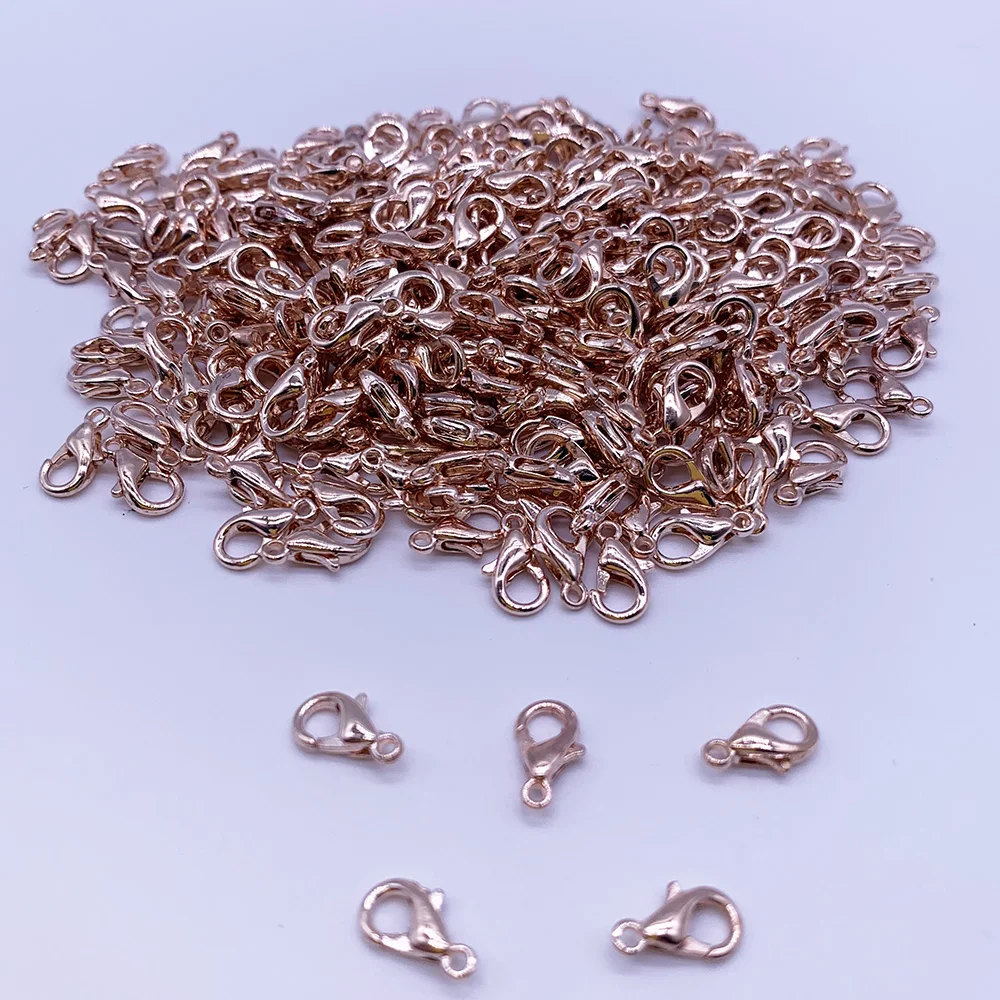 30pcs/lot 10mm Lobster Clasps Hooks Metal Accessories Wholesale 7 Colors For Jewelry Making Finding DIY Necklace Bracelet | Украшения и