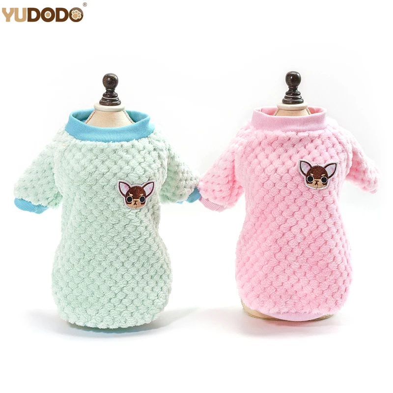 Cute Small Dog Clothes Winter Warm Fleece Dog Clothing Pet Puppy Cat Coat Jackets For For Chihuahua Yorkies Pug S-2XL