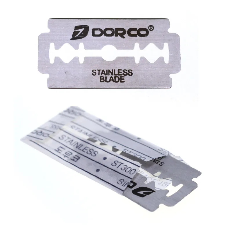Dorco 30 шт. бритвенные лезвия брендовые из нержавеющей стали безопасные бритвенные лезвия для бритья лезвия для бритвы для мужчин Lames De Rasoir парикмахерские лезвия