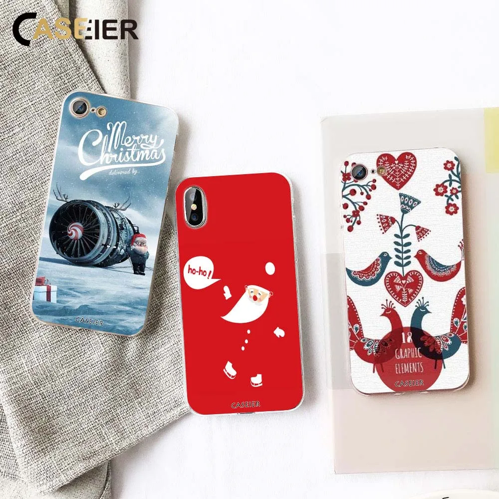 Чехол CASEIER для Huawei P20 Lite Мягкий защитный чехол из ТПУ Honor 8 9 P9 P10 зимние