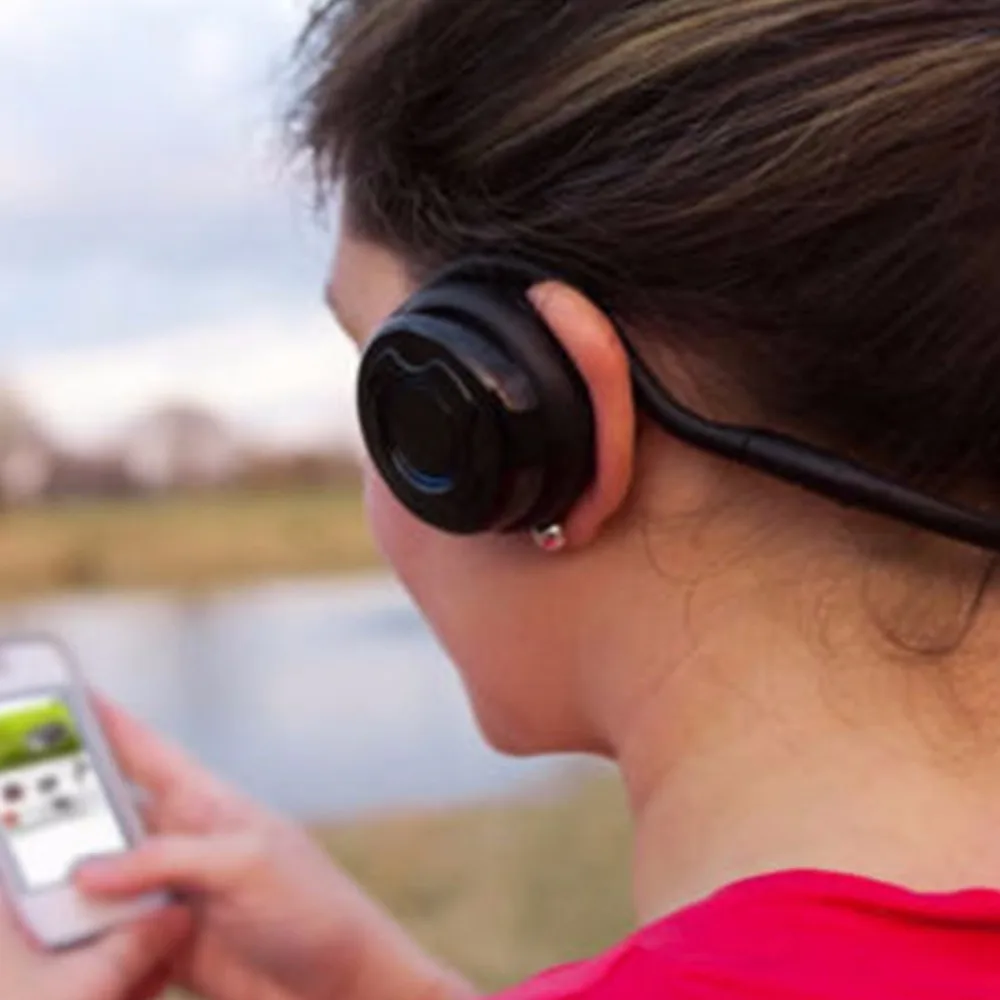 SOONHUA Беспроводной стерео Bluetooth гарнитура складная спортивные микрофон гарнитуры