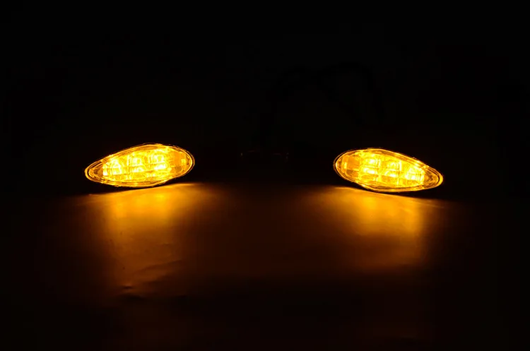 2 шт. универсальные 12V Светодиодные мотоциклов поворотов Световой индикатор для
