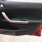 Мягкий кожаный дверной подлокотник для Peugeot 408, 2010, 2011, 2012, 2013, панель внутренней двери автомобиля, крышка подлокотника, защитная накладка