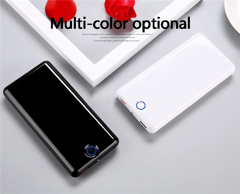 20000mAh Power Bank USB-C QC 3.0 Portable Charger Dual USB 20000 mAh Powerbank External Battery Pack | Мобильные телефоны и