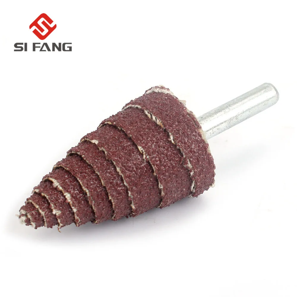 

SI FANG 10/30/50Pcs Sandpaper wheel Conical Flap Wheels Grinding Head 6mm Shank Diameter 80 Grit Adhesive Sandpaper Rotary Tool
