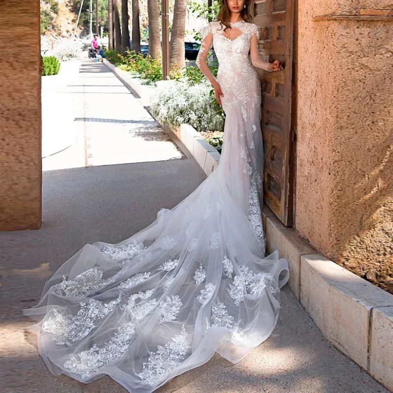 Vivian's Bridal 2018 сексуальное свадебное платье с вырезом спереди и открытой спиной