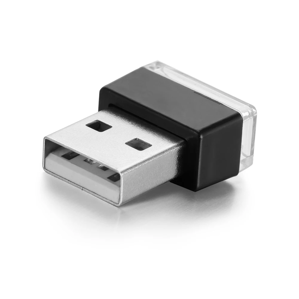 Светодиодный мини-автомобиль атмосферные огни декоративные лампа USB