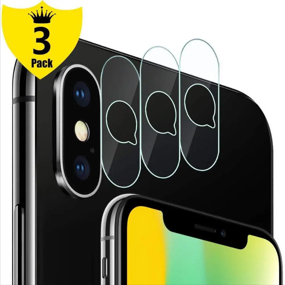 3 шт./лот основной камеры Объектив Закаленное стекло для iPhone XS/Макс/XR/X Экран Protector
