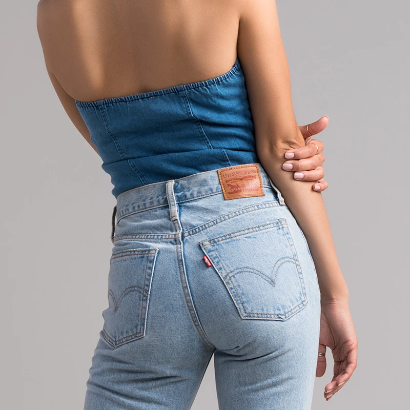 Джинсовый топ на бретелях STILL LOVE YOU |