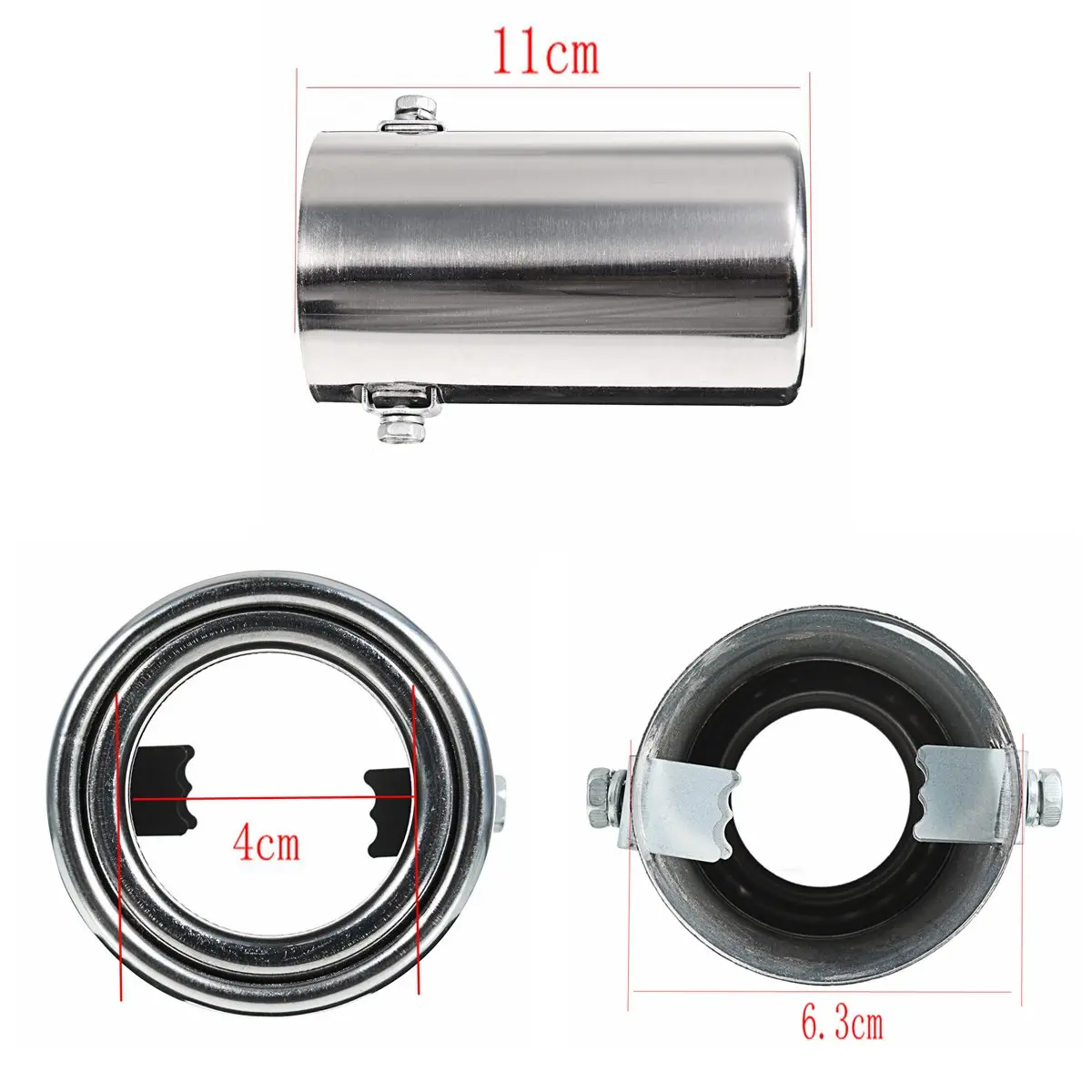 Универсальный автомобильный глушитель труба из нержавеющей стали