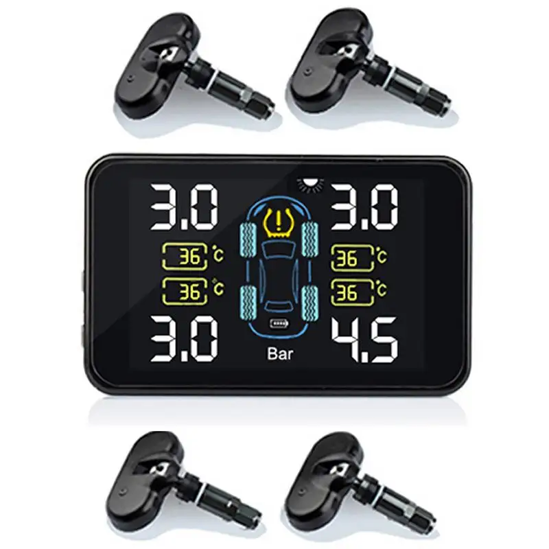 TPMS встроенные внешние датчики автоматическая зарядка от солнечной батареи блок