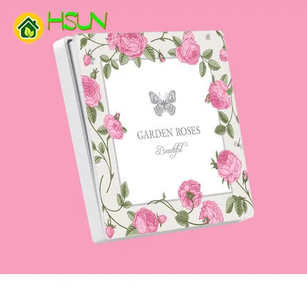 Арт-переключатель типа 86 розетка 1 2 3 4 банда way secret garden rose ividuality креативность