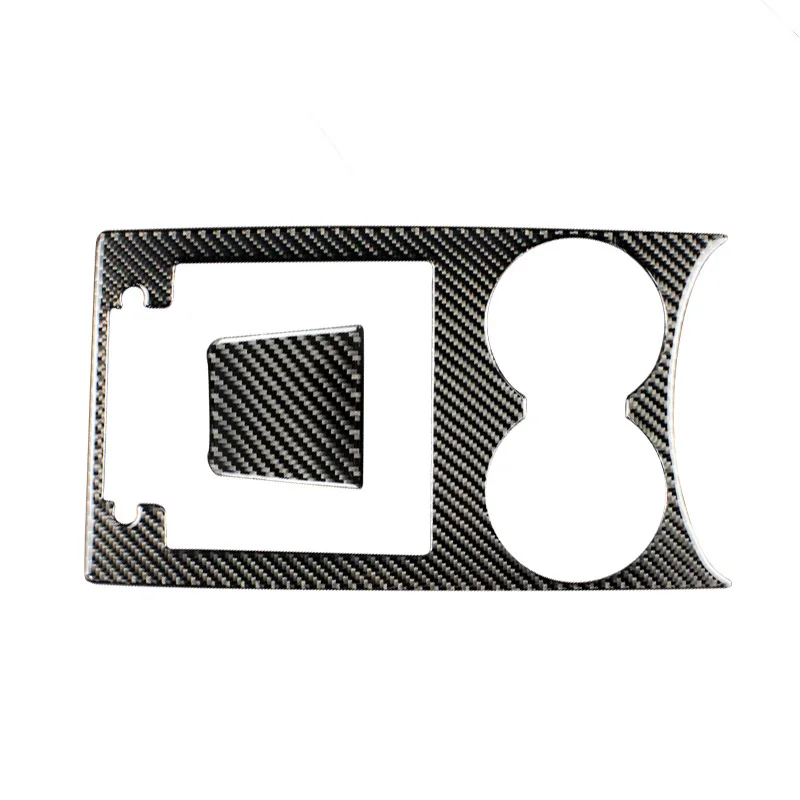 

For porsche macan Accessories Carbon Fiber Water glass faceplate Handrest Panel Cover Trim Car Stickers Styling interior14-2018