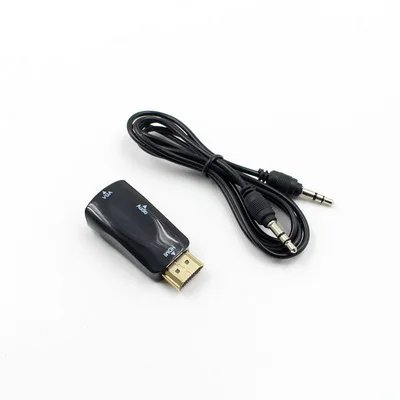 100 шт. HDMI-VGA адаптер конвертер кабель с аудио кабелем поддержка HD 1080P для Xbox X360 PS3 PS4