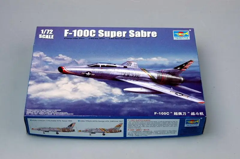 Trumpeter 1/72 01648 F 100C Super Saber|Наборы для сборки моделей| |