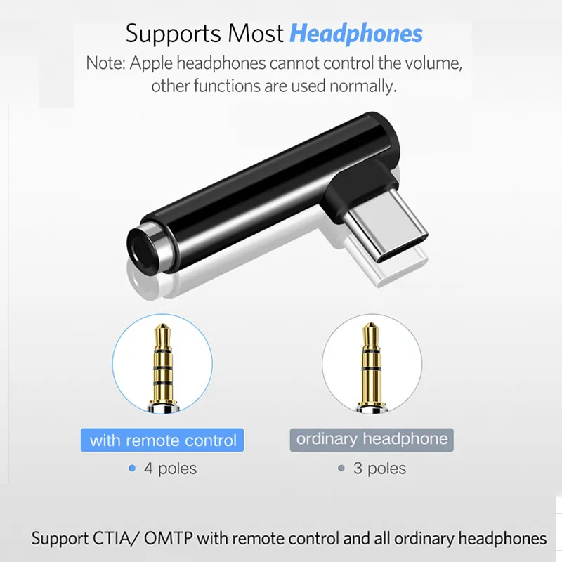 2 in 1 USB Type C Converter to 3.5mm Aux Jack Adapter Charging Extension Earphone Audio for Xiaomi 8 Huawei P20 |