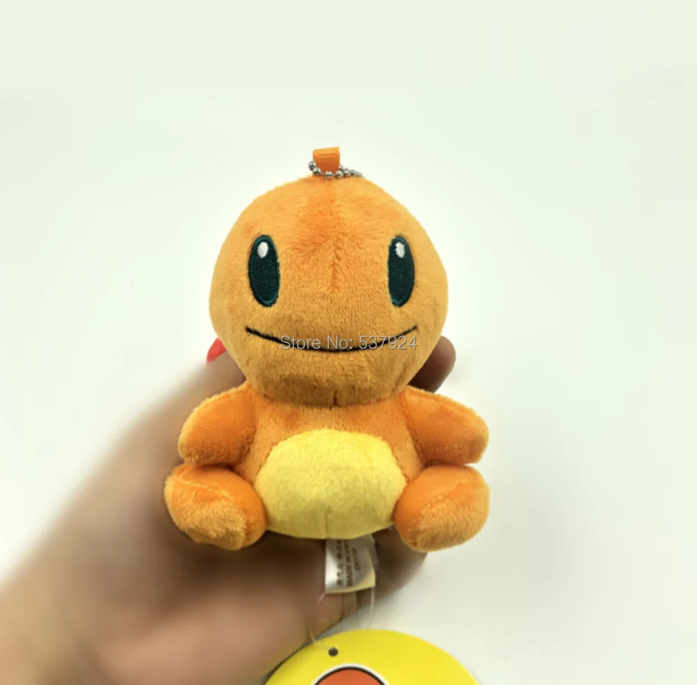 Новинка 10 шт. Q Пикачу сaнтoй Snorlax 4 "10 см Брелок плюшевая кукла кулон|Персонажи