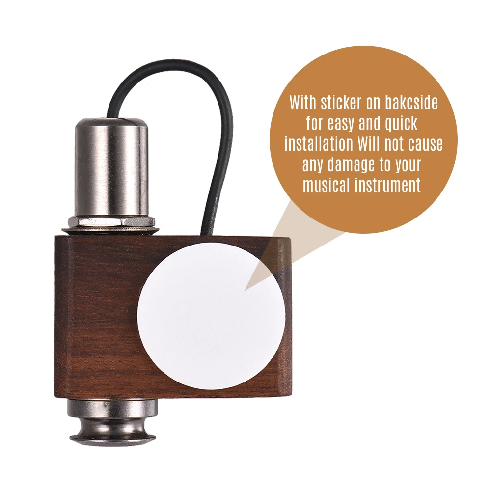 Самоклеящаяся гитары Датчик захвата предварительно усилитель с 6 35 мм Выход Jack