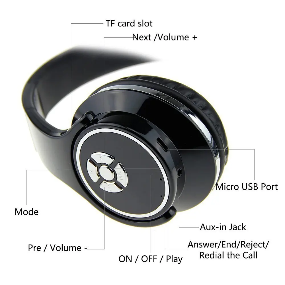 HOPESTAR bluetooth наушники 2 в 1 динамик с микрофоном Складной FM радио музыка MP3 MP4