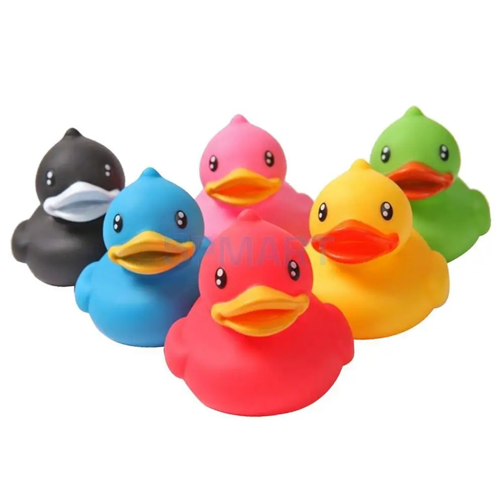 6 Pieces Of Rubber Ducks Sqeeze Sound Toy Dabbling Children Fun Baby Bath Duck | Игрушки и хобби