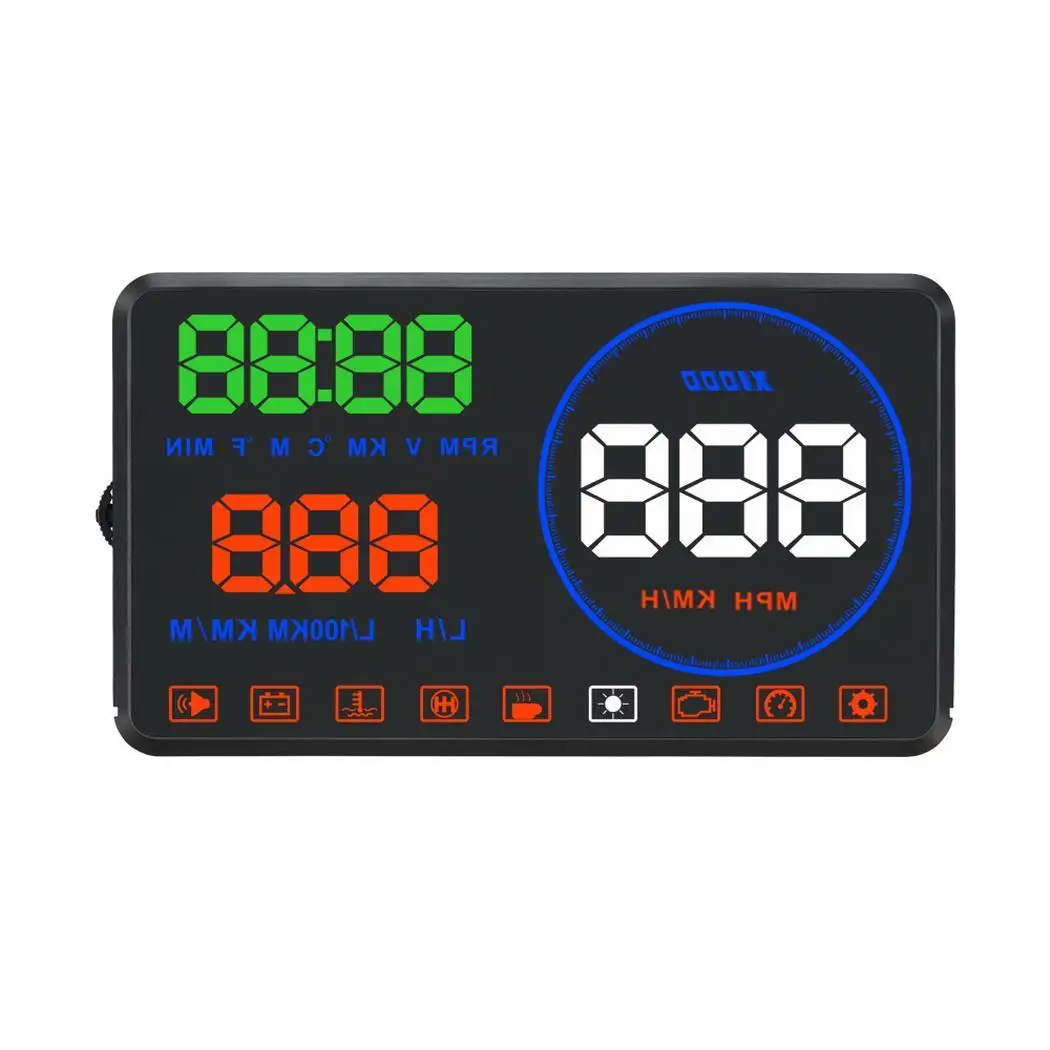 5 дюймов OBD HUD автомобильный лобовое стекло дисплей Авто проектор бортовой