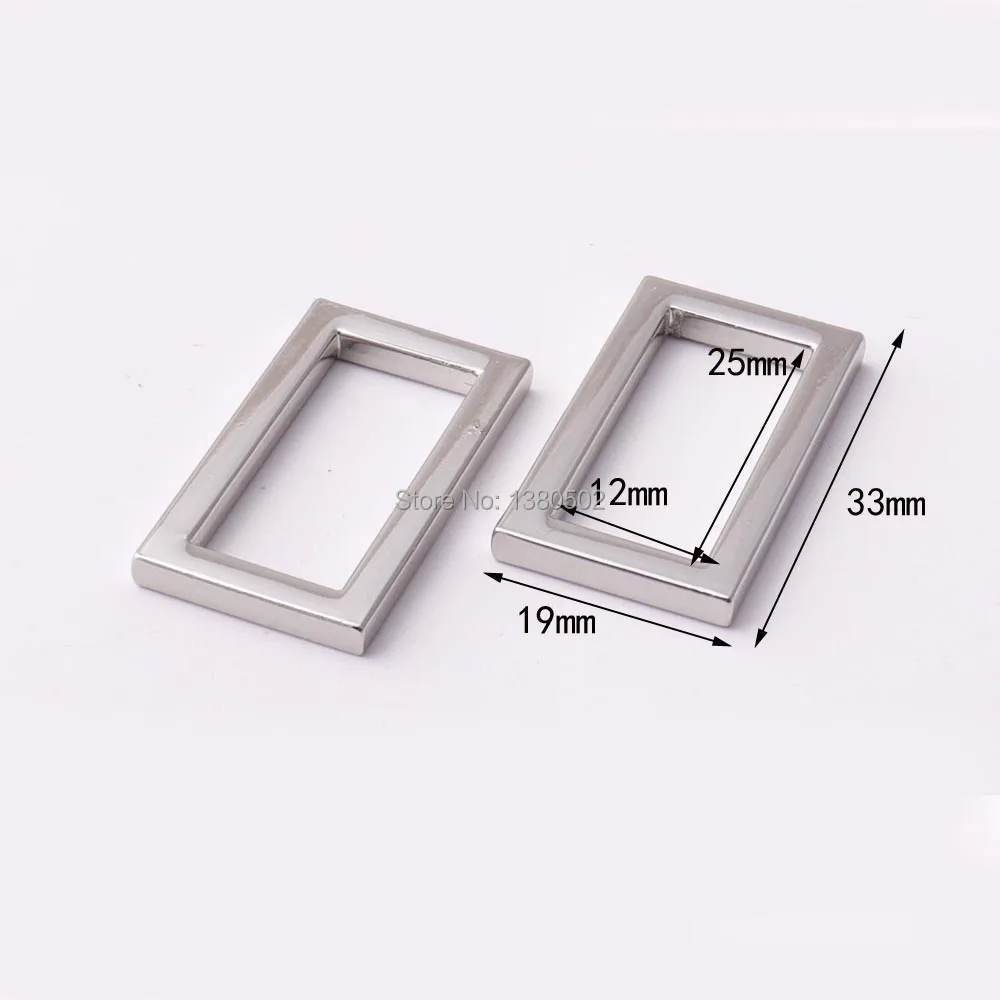 

10pcs/lot Rectangle Shape Silver Gold Gunmetal Black color Alloy Belt Buckle for Backpacks handbag DIY accessories